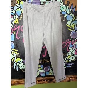 Figo Cuffed Dress Pants, Grey, Size 32